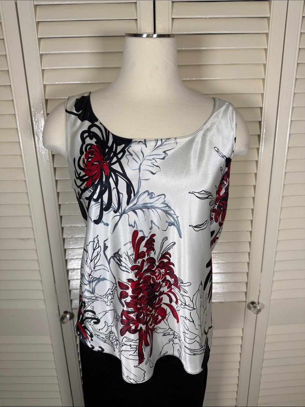 Ilyse Hart Ltd Vintage Floral Twin Set 2-Piece Tank Top & Blazer Jacket Size L - Picture 3 of 6